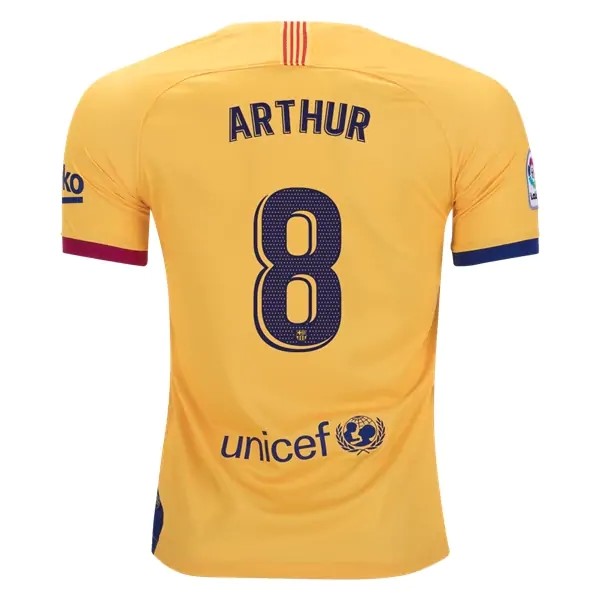 Camiseta Barcelona NO.8 Arthur Primera equipación 2019-2020 Azul Rojo